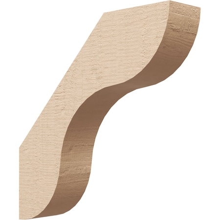 Ekena Millwork 3-inch W x 14-inch D x 14-inch H Carmel Rough Cedar Woodgrain TimberThane Knee Brace, Primed BRCUR03X14X14CARRCPR